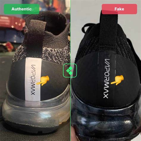 Nike VaporMax genuine vs counterfeit